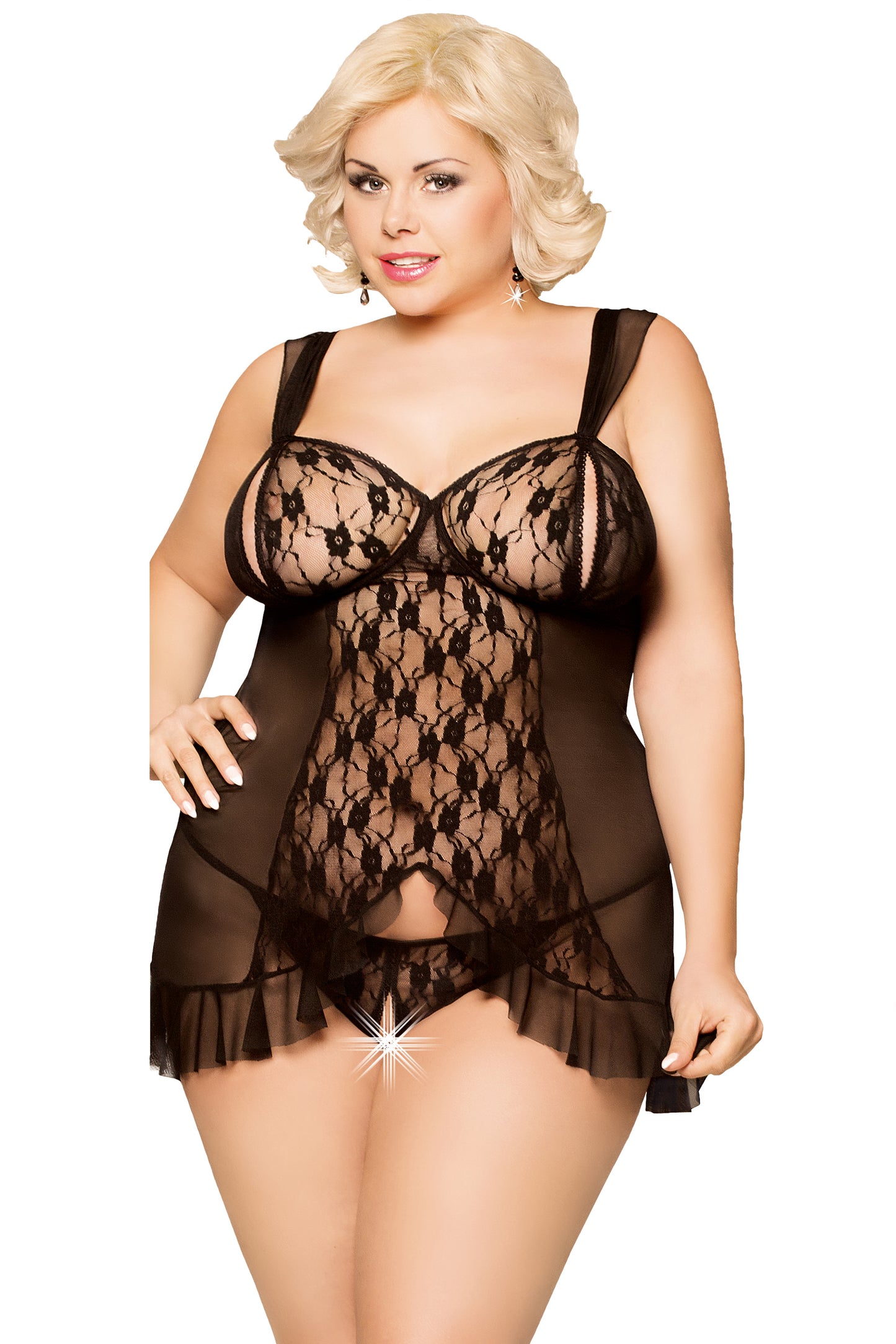 black Chemise Bianca 1818 - 3XL-2