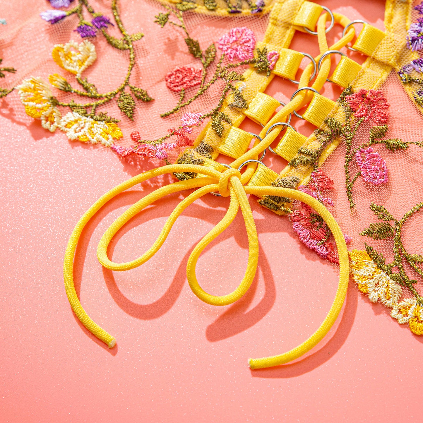 Sunburst Floral Embroid