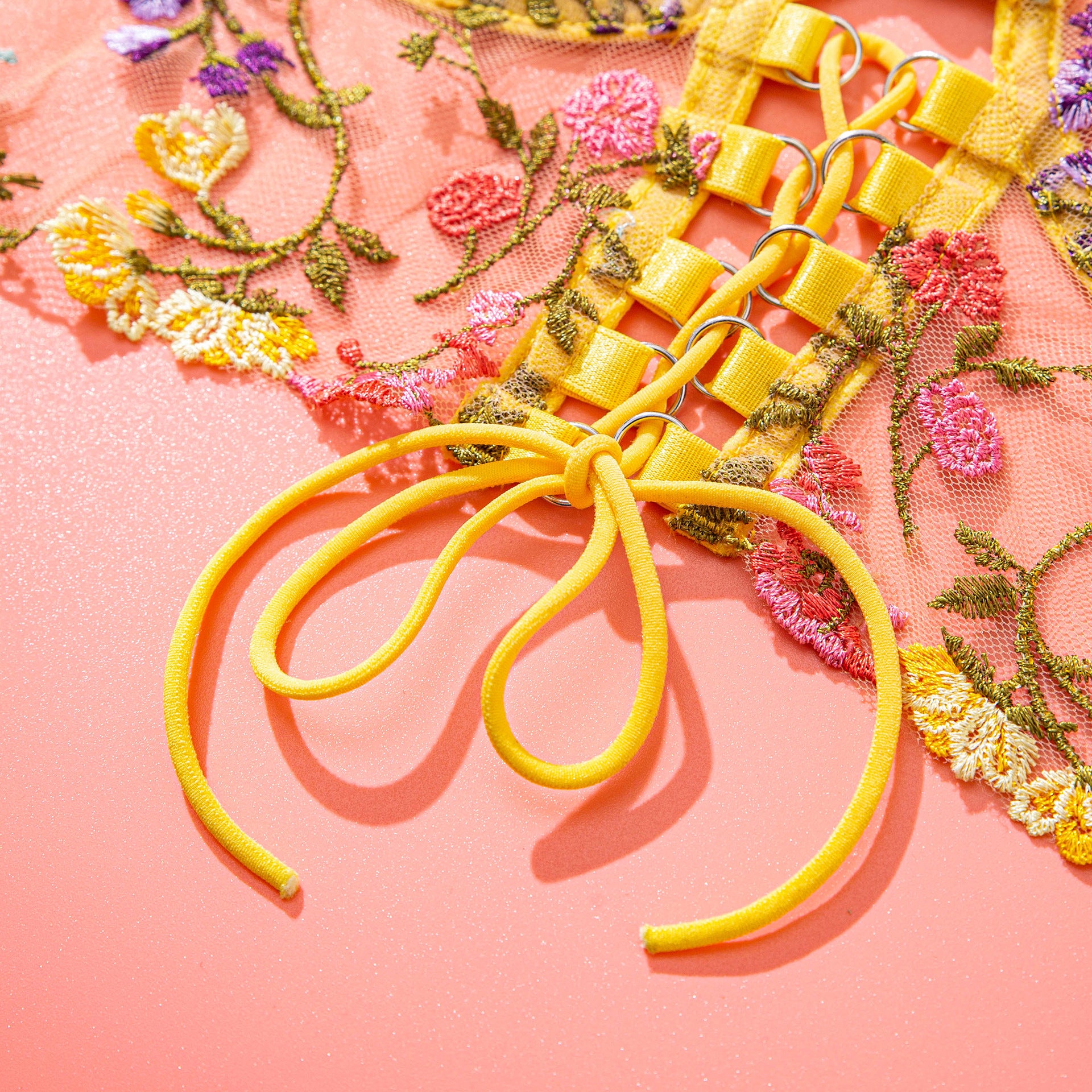 Sunburst Floral Embroid