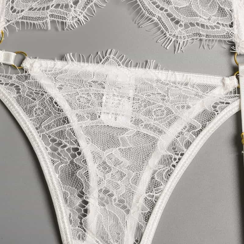 UnderWear Details Of Lace Sexy Bridal Bra Set