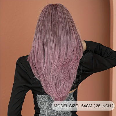 Vibrant Violet Wavy Wig-0