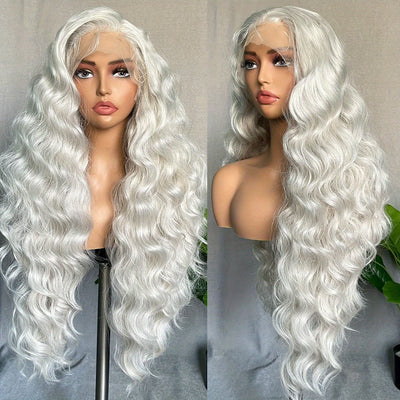 Wavy & Curly Lace Front Synthetic Wig-10