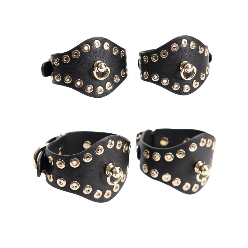 Wholesale Submissive Starter Kit with Rivet Design cuff display