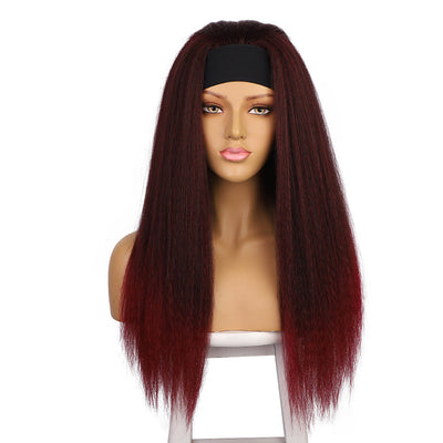 Yaki Chemical Fiber Hair Band Wig-0