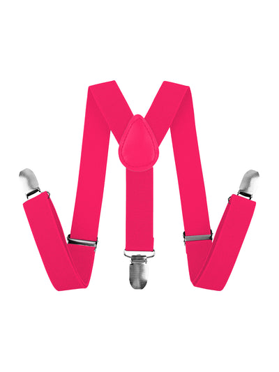 Wickedfun Pink Plain Braces 3.5cm-0
