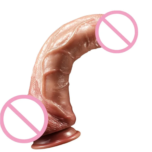 Large Silicone Dildo with Suction Cup - Pleasure for Women-0