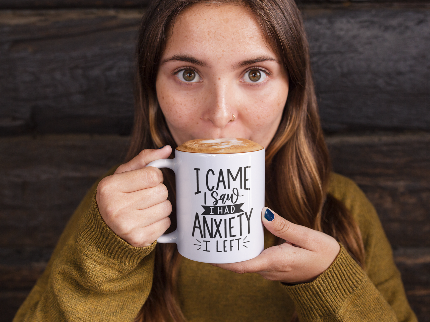 I Came I Saw I Had Anxiety I Left Sarcastic Mug-1