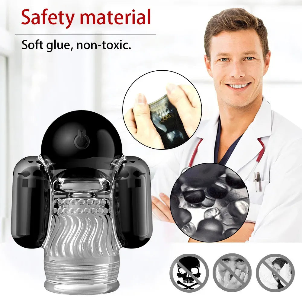 Remote Control Male Vibrator for Delayed Ejaculation Penis Trainer Masturbator Cup for Men-3