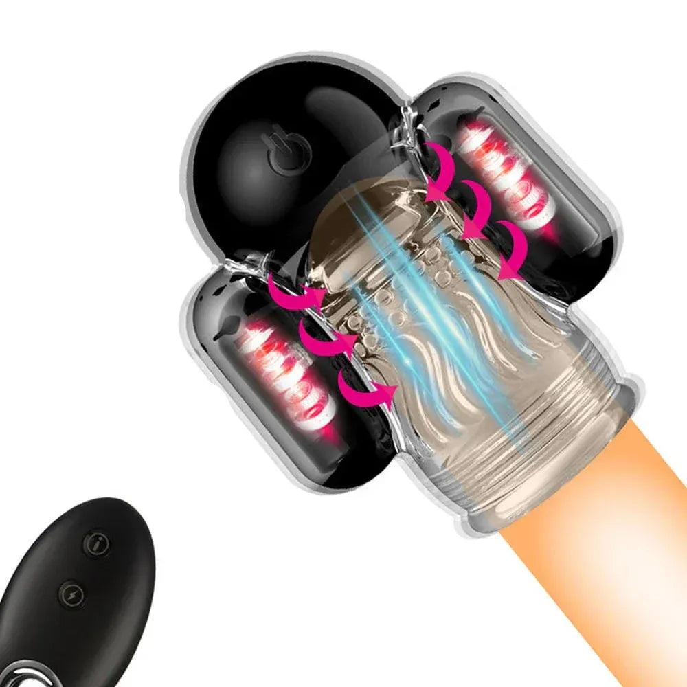 Remote Control Male Vibrator for Delayed Ejaculation Penis Trainer Masturbator Cup for Men-0