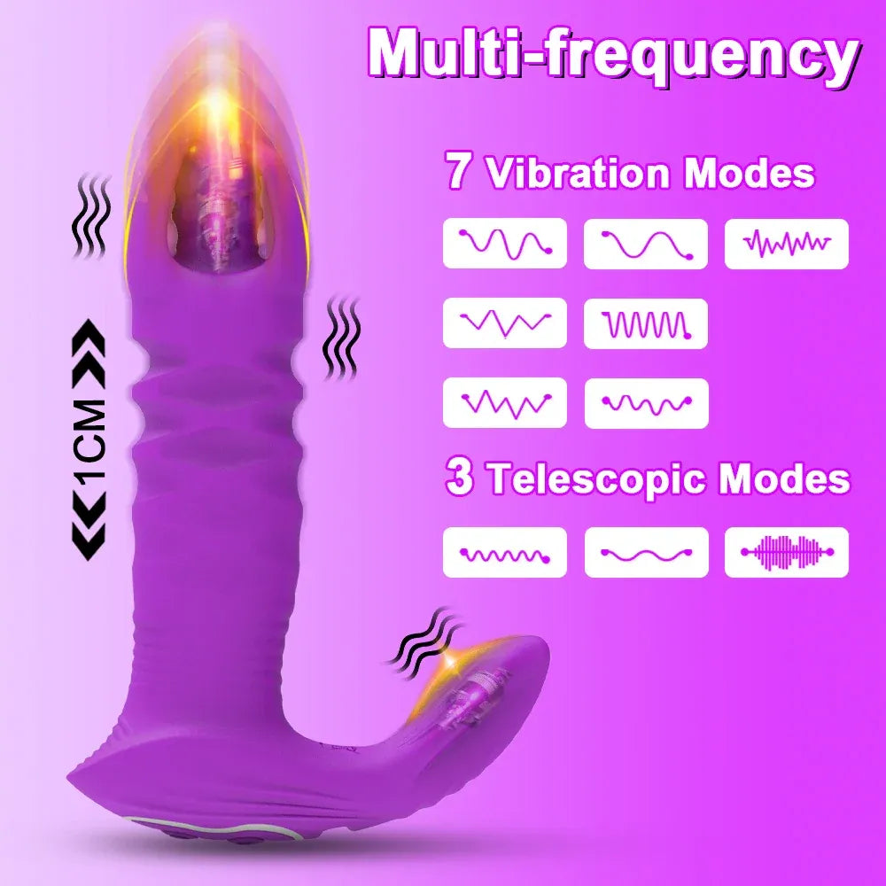 Wireless Thrusting Anal Vibrator for Women-2